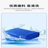 洗车毛巾清洁家政擦车超细纤维抹布 蓝色35*75cm