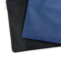 蓝色双层拉链手提袋资料袋