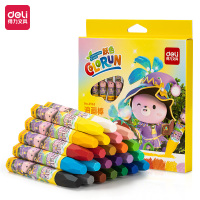 得力 6963油画棒-24色(混)(24支/盒)