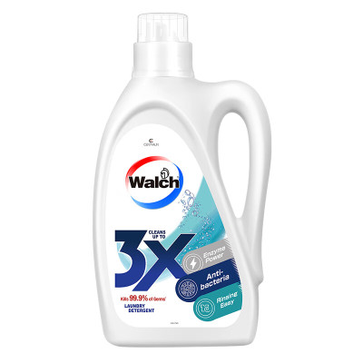 威露士(Walch) 3X除菌洗衣液机洗家用 酵素配方除螨洗衣液去污去渍有效除菌99.9% 瓶装2L(原味)