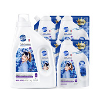 蔬果园 蓝风铃香水柔软洗衣液2kg*1瓶+蔬果园蓝风铃香水柔软洗衣液500g*4[SGY69018]