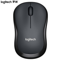 罗技(Logitech)M220轻音鼠标无线鼠标办公鼠标对称鼠标带无线微型接收器灰黑色