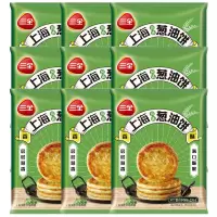 三全葱油饼冷冻速食葱香饼老上海风味葱油饼270g*9袋