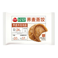 三全蒸煎饺速食冷冻半成品荞麦木耳鸡蛋蒸饺300g*1袋
