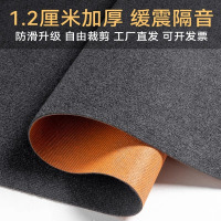 灰色地毯 涤纶面料立体3D背面为TPE防滑耐磨底 厚度6-7MM 长326cm*宽203cm