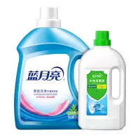 蓝月亮洗衣液消毒液组合装去渍自然洁净洗衣液3kg*1瓶+衣物消毒液1kg*1瓶