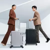 爱华仕(OIWAS)灵动轻韧抗压琴盒箱 磨砂铝框飞机轮拉杆箱大容量行李箱
