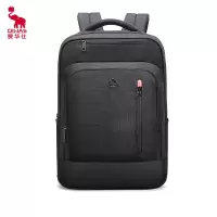 爱华仕(OIWAS) 休闲双肩包出差旅行15.6英寸男士旅行包笔记本电脑包 黑色