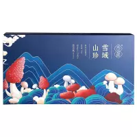 贡极干货野生松茸红牛肝菌青杠菌鹅蛋菌雪域四宝山珍礼盒120g*1盒