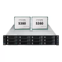 浪潮(inspur)英政CS5260H2 2颗海光5380|32G|2*4T SATA|2G阵列|800W双电