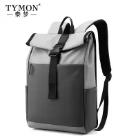 Tymon泰梦 双肩包男士休闲商务背包电脑包大容量户外旅行书包 皓月W1 黑色