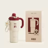 康佳(KONKA)QQ底纹款316不锈钢内胆冰霸杯700ml KBWB-1051-QQ 红色