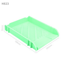 华杰桌面收纳架单层绿色[无支杆]H823 10个装