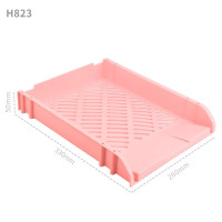 华杰桌面收纳架单层粉色[无支杆]H823 10个装