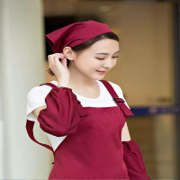 三角头巾 服务员女(红色系带款)
