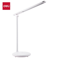 得力(deli)4328 可充电式折叠护眼台灯LED充电台灯白色