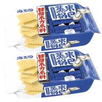 海玉园蒸米锅巴恒温油炸嘎嘣脆解馋锅巴膨化食品办公室小零食海鲜味328g*2袋