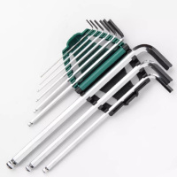 世达(SATA) 内六角扳手套装,8件套折叠式花形L形扳手TT9-TT40, 09123