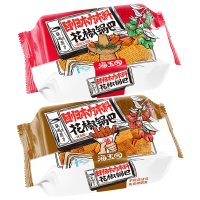 海玉园花椒锅巴喷香酥脆恒温油炸膨化食品追剧解馋小吃辣条味328g*1盒+藤椒火锅味*1盒