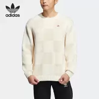 adidas阿迪达斯三叶草男装新款卫衣时尚圆领套头衫