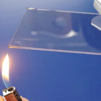 亚克力透光板pc耐力板透明阳光板塑料硬板 进口料 4mm厚*1米宽