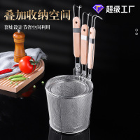 厨房不锈钢粉篱 挂式漏勺麻辣烫捞面勺