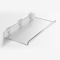 翌嘉 YJ4122643 亚克力夹缝镜柜层隔板卫生间浴室壁挂储物架免打孔墙上置物架