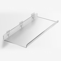 翌嘉 YJ4122647 亚克力夹缝镜柜层隔板卫生间浴室壁挂储物架免打孔墙上置物架