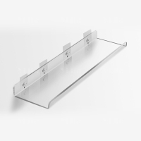 翌嘉 YJ4122650 亚克力夹缝镜柜层隔板卫生间浴室壁挂储物架免打孔墙上置物架