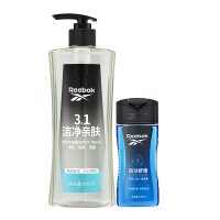 锐步REEBOK沐浴露套装(多效三合一洁净亲肤600ml+多效二合一运动舒缓250ml)