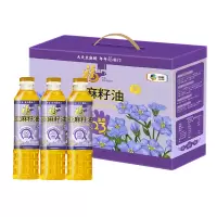 福临门中粮福临门营养家亚麻籽油礼盒400ml*3