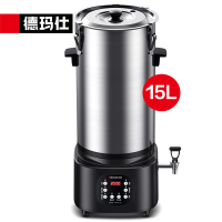 德玛仕 HY150B-T15 豆浆机 304不锈钢 15L 全自动浆渣分离免滤无渣磨浆机