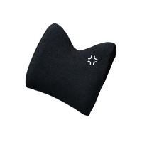 TITA 汽车头枕车用枕头腰靠汽车内饰靠垫腰部支撑枕 全系列车型通用 TITA-2411 玄猫