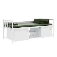格具(GEJU)营具钢制制式单人床铁架床单人公寓床900*2000*810mm