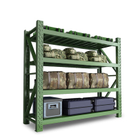 格具(GEJU)仓储货架置物架钢制加厚2000*1500*600四层军绿色中型200kg/层