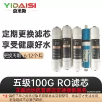 意黛斯(YIDAISI)纯水机饮水机直饮水一体机开水器直饮机净水器 五级RO滤芯套装 YDS-WJGL100RO-Y5