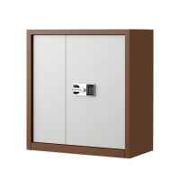 缑氏指纹电子保密柜钢制密码文件柜档案柜矮柜资料柜办公柜单节咖白:国保锁