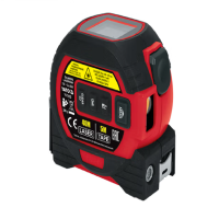 YATO激光测距卷尺测距仪激光卷尺5米电子盒尺测量工具 激光测距卷尺 YT-73122 5MX19MM