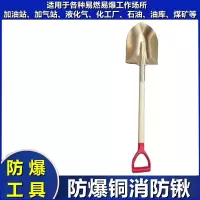 驰睿防爆铜铲铜锨铜锹消防锹无火花一痕沙防静电加油站化工厂 防爆铜尖锹(大号)