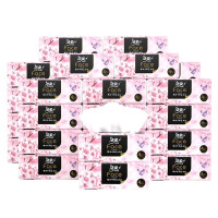 洁柔牌纸面巾Face油画樱花90抽4层16包BR205-16E