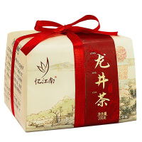 忆江南茶叶绿茶富春山居钱塘龙井浓香绿茶龙井纸包配礼袋一级200g