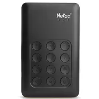 朗科 (Netac)USB3.0移动硬盘 K588安全系列2.5英寸按键加密USB物理密码存储硬盘 黑色 1TB