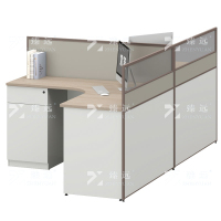 臻远 ZYGW-045职员桌办公桌屏风工作卡位 T型双人位