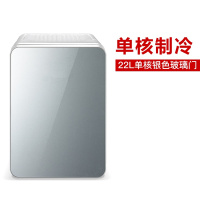先科(SAST) 22L车载冰箱车家两用单门冷热箱 单核银色玻璃门