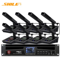 狮乐YE-12手拉手会议话筒麦克风多席位一拖八配鹅颈杆或方杆可选(产品分AB两部分,订购联系客服)