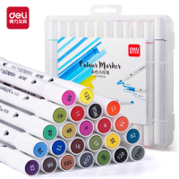 得力70700-24色儿童马克笔(混) (盒)