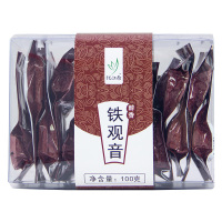 忆江南茶叶乌龙茶清香扑鼻鲜醇高爽茶叶塑盒铁观音100g