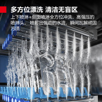 德玛仕 DMS-XWJ-330RX1 单缸单喷左进单缸燃热 380V 商用洗碗机 304材质 天然气液化气