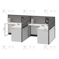 臻远 ZYGW-117屏风工作卡位职员桌办公桌 F型双人位