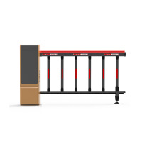 元系列数字道闸方杆栅栏杆4.5米(灯条胶条栅栏杆)元鸿YH-PDZ-Y601(Y)